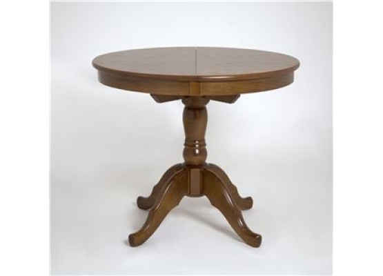 Стол Круглый (Орех темный/массив березы, Шпон), Поставщик №78