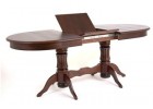 Стол овальный "Милорд-150" 90х150х200 (темный орех/патина темная), 