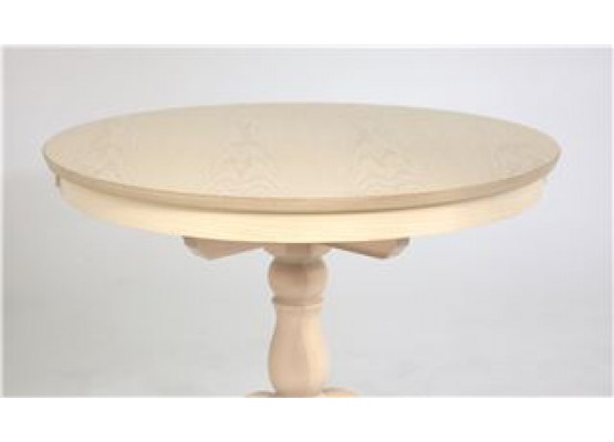 Стол обеденный Круглый-0090 (беленый дуб), Поставщик №78