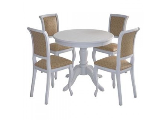 Стол "Эгина-2" (Белый/шпон бук) тип 2, Поставщик №78