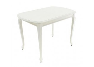 Стол "Прага 110" раздвижной (1100х700 / Цвет дерева: Тон 9 Эмаль белая)