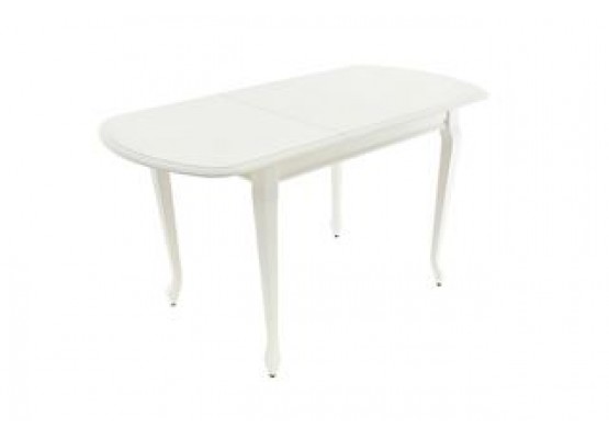 Стол "Прага 110" раздвижной (1100х700 / Цвет дерева: Тон 9 Эмаль белая), Поставщик №78