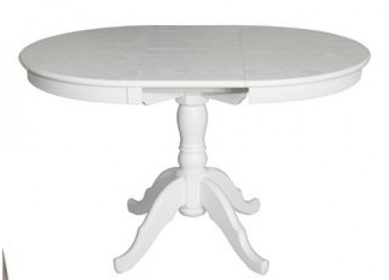 Стол Круглый (Белый/массив березы, МДФ, ШПОН), Поставщик №78