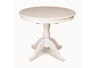 Стол обеденный Круглый-0090 (белая эмаль)