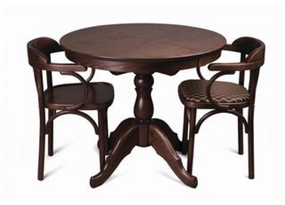 Стол обеденный Круглый-0090 (темный тон), Поставщик №78