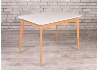 Прямоугольный стол Рэй-1200 (натуральный / белая эмаль)