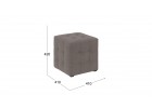 Пуф Тип 1 Велюр Мокко темный, ТриЯ