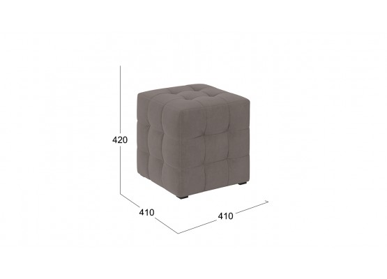Пуф Тип 1 Велюр Мокко темный, ТриЯ