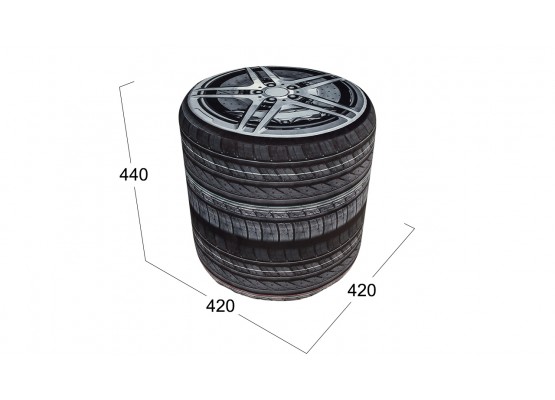 Пуф «Грей» тип 1 Черный, Серый, ТриЯ