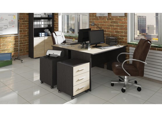 Набор офисной мебели для кабинета руководителя №6 «Успех-2» - ГН-184.006, ТриЯ