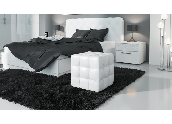 Пуф Тип 1 Экокожа белый, ТриЯ