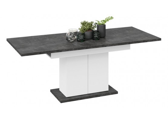 Стол раздвижной «Детройт» Тип 1 - 009.000.000 Белый, Асфальтный, ТриЯ