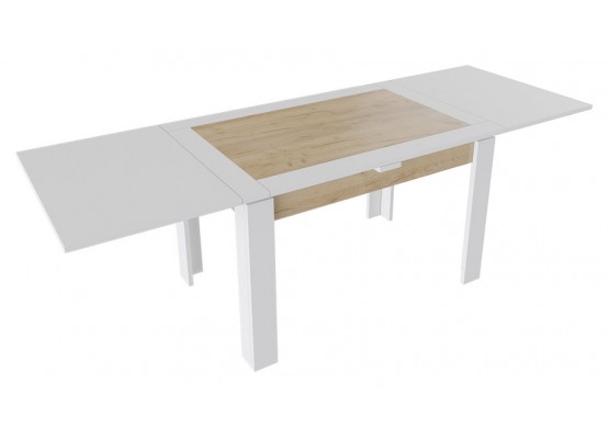 Стол раздвижной «Хьюстон» тип 4 Белый, Светло-коричневый, ТриЯ