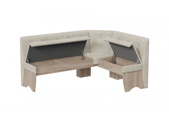 Кухонный уголок «Барселона» Светло-коричневый, Бежевый, ТриЯ