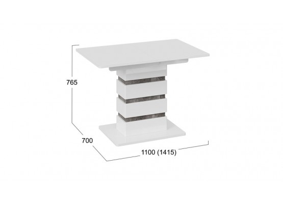 Стол обеденный «Мадейра» Тип 1, ТриЯ