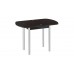 Стол обеденный с хромированными ножками «Лион (мини)» - СМ-204.01.2 Темно-коричневый - 4