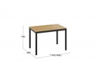 Стол раздвижной «Слайд» Тип 2 Черный, Светло-коричневый, ТриЯ