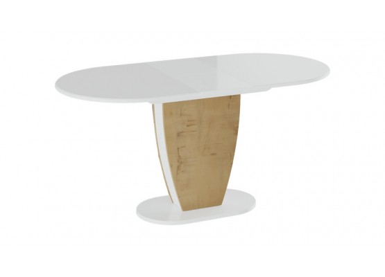 Стол обеденный «Монреаль» Тип 1 Светло-коричневый, Белый, ТриЯ