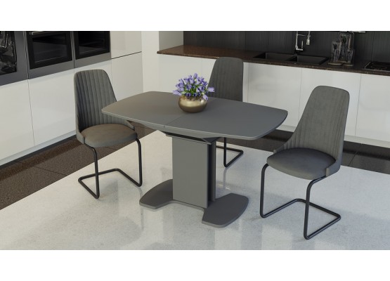 Стол обеденный «Портофино» - СМ(ТД)-105.02.11(1) Серый, ТриЯ