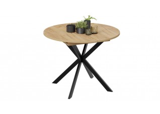 Стол обеденный раздвижной «Мэдисон» Тип 1 Черный, Светло-коричневый