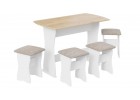 Обеденная группа тип 1 - МФ-101.006 Белый, Светло-коричневый, ТриЯ