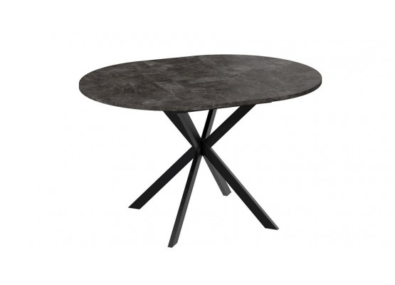 Стол обеденный раздвижной «Мэдисон» Тип 1 Черный, Асфальтный, ТриЯ