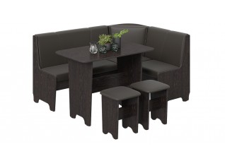 Кухонный уголок «Техас» Исп.1 Темно-коричневый, Коричневый