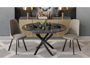 Стол обеденный «Diamond» Тип 3 - КМ+02.68.000.168 Черный, Асфальтный