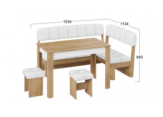 Кухонный уголок «Альфа» - МФ-100.001 Кожзам, ТриЯ