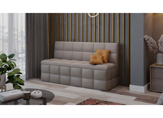 Скамья прямая «Домино» Исп. 2 Кожзам, Велюр, ТриЯ