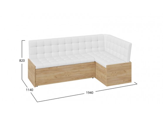 Скамья угловая «Форест» со спальным местом Кожзам, ТриЯ