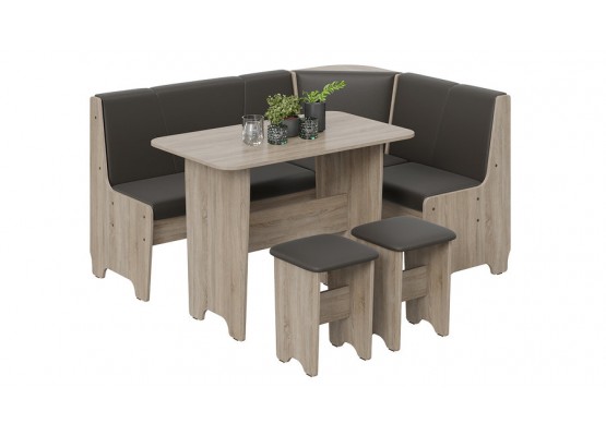 Кухонный уголок «Техас» Исп.1 Светло-коричневый, Коричневый, ТриЯ