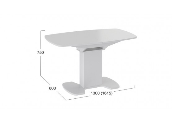 Стол обеденный «Портофино» - СМ(ТД)-105.02.11(1) Белый, ТриЯ