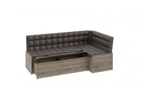 Скамья угловая «Форест» со спальным местом Кожзам, ТриЯ
