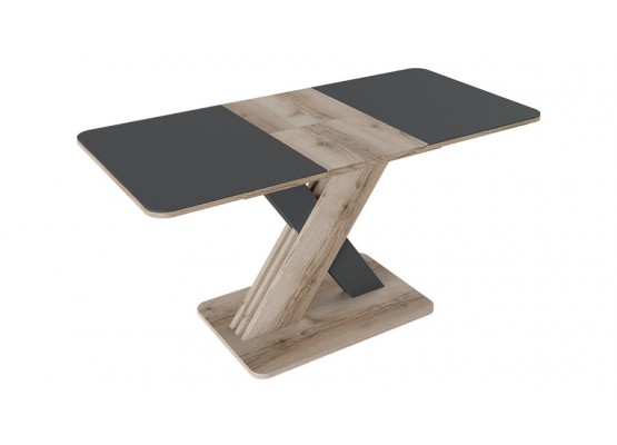 Стол обеденный раздвижной «Люксембург» Тип 1 Коричневый, Серый, ТриЯ