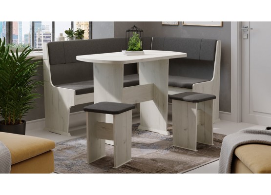 Кухонный уголок «Рио» Платиновый, Серый, ТриЯ