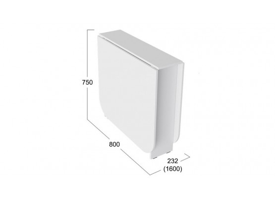 Стол-книжка Т1 Белый, ТриЯ