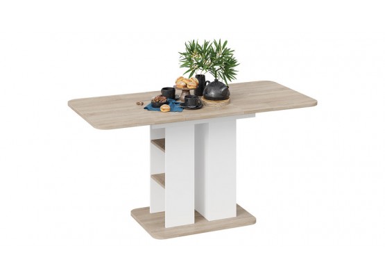 Стол обеденный «Мюнхен» Тип 2 Белый, Бежевый, ТриЯ