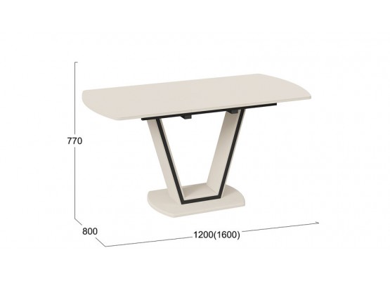Стол обеденный «Дели» Тип 2 Бежевый, ТриЯ