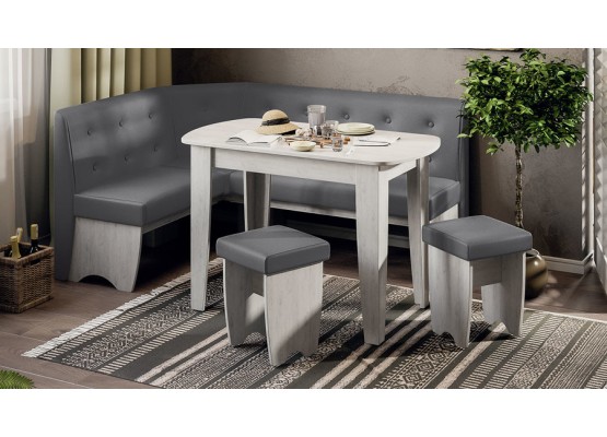 Кухонный уголок «Барселона» Платиновый, Серый, ТриЯ