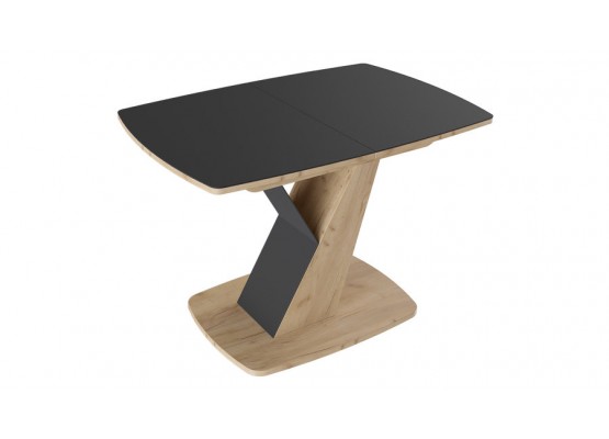 Стол обеденный «Гарда» Тип 1 Светло-коричневый, Черный, ТриЯ
