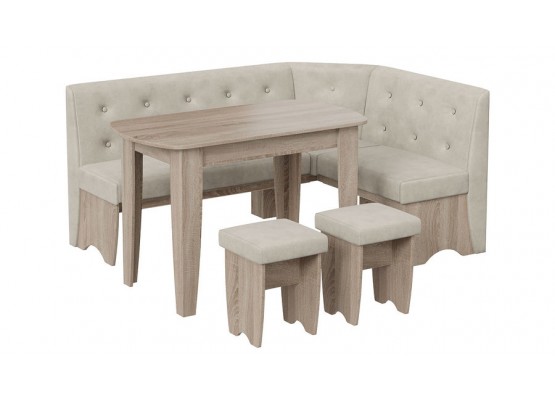 Кухонный уголок «Барселона» Светло-коричневый, Бежевый, ТриЯ