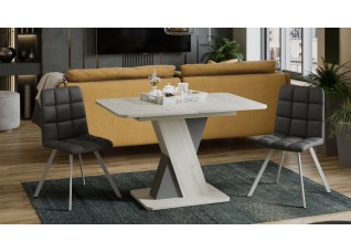 Стол обеденный раздвижной «Люксембург» Тип 3 Платиновый, Серый