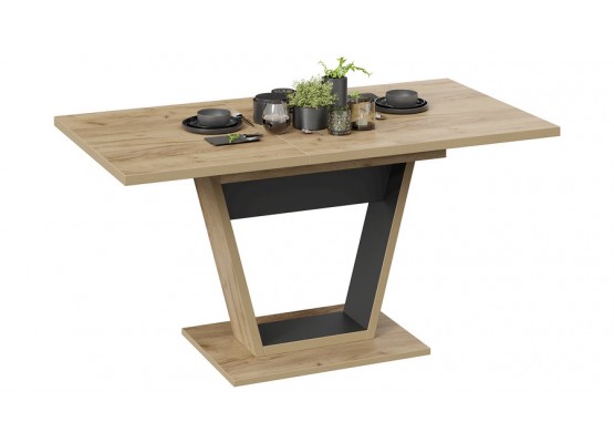 Стол обеденный «Гавана» Тип 1 Светло-коричневый, Черный, ТриЯ