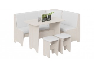 Кухонный уголок «Техас» Исп.1 Молочный, Белый