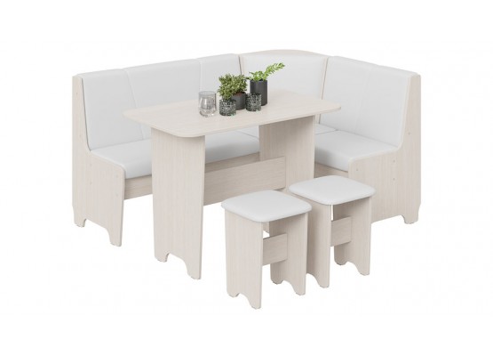 Кухонный уголок «Техас» Исп.1 Молочный, Белый, ТриЯ