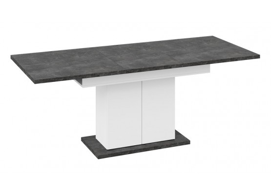 Стол раздвижной «Детройт» Тип 1 - 009.000.000 Белый, Асфальтный, ТриЯ