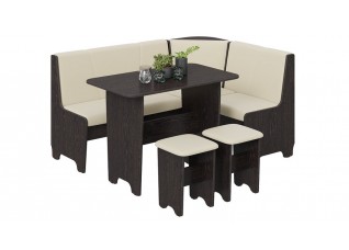 Кухонный уголок «Техас» Исп.1 Темно-коричневый, Бежевый