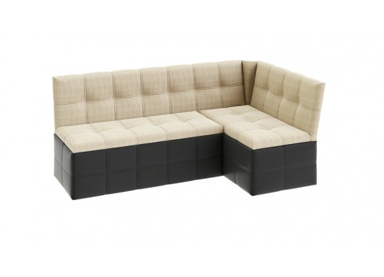 Скамья угловая «Домино» со спальным местом исп. 2 Кожзам, Рогожка, ТриЯ