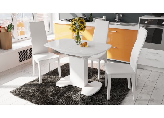 Стол обеденный «Портофино» - СМ(ТД)-105.01.11(1) Белый, ТриЯ